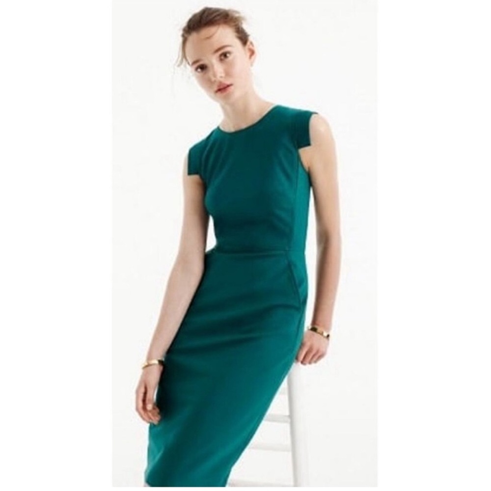 NWT! JCrew Resume Dress - Jade Melange - Size 12